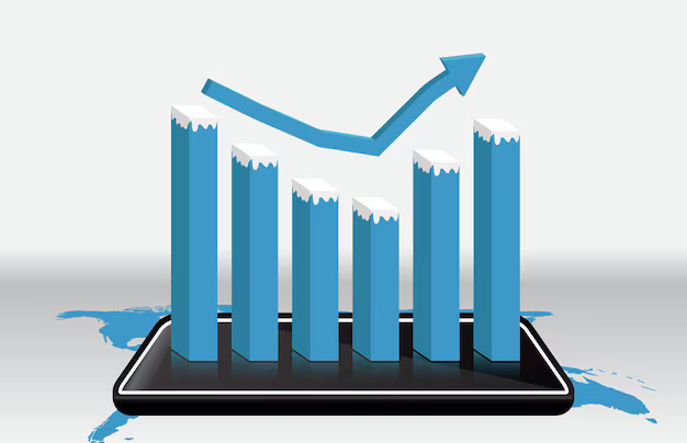 A clear, dramatic before-and-after bar chart showing A/R recovery RCM Nexus LLC